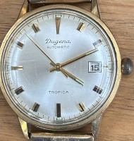 Auktion 362<br>Automatic HAU "Dugena" Tropica", Werk läuft, Metallband
