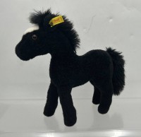 Auktion 372<br>gr. Steiff schwarzes Pony, K+F, Nr. 3780/25