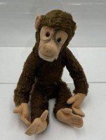 Auktion 362<br>alter Steiff Schimpanse mit Druckstimme, keine ID, H-33 cm