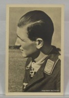 Auktion 339 / Los 7020 <br>Propaganda-Postkarte, 3. Reich, Ritterkreuzträger Hauptmann Balthasar, ungelaufen