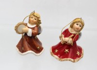 Auktion 362 / Los 9008 <br>2x Weihnachtsglocken, Goebel, 1994 &amp; 2001, bemalt, Baumbehang, ca. H-7cm
