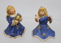 Auktion 362 / Los 9015 <br>2x Weihnachtsglocken, Goebel, 1995 u. 1999, bemalt, Baumbehang, ca. H-7cm