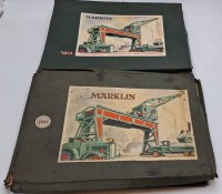 Auktion 362<br>2x Märklin Baukästen, Nr. 100+101A, Vollständigkeit nicht geprüft, Kartons tw. schlechter Zustand, mit Begleitheften