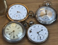 Auktion 362<br>4x div. Taschenuhren alle irgendwie defekt