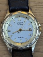 Auktion 362<br>Quartz DAU "Citizen" Eco-Drive, Lederband, NG, Tragespuren