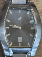 Auktion 362<br>Ovim Quartz HAU mit Stahlband, Glas bestossen, ansonsten gut, NG