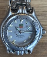 Auktion 362<br>Qaurtz DAU "Tag Heuer", orig. Stahlband, Werk nicht geprüft