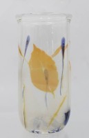 Auktion 362 / Los 10035 <br>Vase, wohl Walther Glas, Blattdekor, ca. H-16,5cm