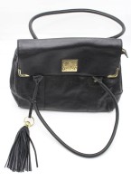Los 13010 <br>gr. Damenhandtasche, Biba, Leder, schwarz, gute Erhaltung, ca. 30 x 40cm