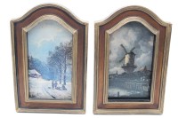 Auktion 366<br>Paar Drucke, gut gerahmt, je RG 31,2 x 20cm