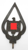 Auktion 362 / Los 7027 <br>Fahenspitze, Reichbund für Leibesübungen, 3. Reich, RZM M3 /56 und 41 8423, ca. L-19,2cm