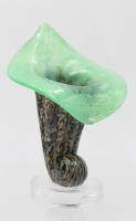 Auktion 362 / Los 10039 <br>Kunstglas-Vase, Füllhorn, Murano, ca. H-14cm
