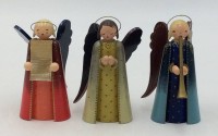 Auktion 362 / Los 14504 <br>3x Weihnachtsengel , 2x W.u.K. , 1x  Expertic, H-10 cm