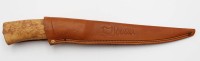Los 16035 <br>Jagdmesser in Lederscheide, Helle Norway, guter Zustand, L-28cm