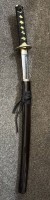 Los 16048 <br>kurzes Samurai-Schwert "CJul. Herbertz" Nr. 8/48m, in Scheide, sehr gut erhalten, L-67 cm