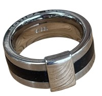 Auktion 362 / Los 1352 <br>Stahlring "Tom Tailor", RG 53