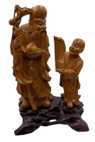 Los 15531 <br>China Figur, Lehrer und Sch&uuml;ler, H-21 cm