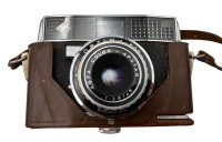Auktion 362 / Los 16062 <br>Vintage Agfa Kompakt Kamera in Lederetui, guter Zustand