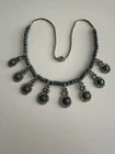 Malachit Silber-Collier