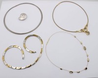 Auktion 363 / Los 1004 <br>5x Pierre Lang-Schmuck, 4x Ketten 1x Anhänger o.ä., ca. L-40cm