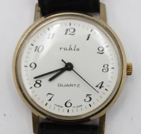 Auktion 363<br>Armbanduhr, Ruhla Quartz, Funktion nicht geprüft, D-3,4cm