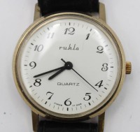 Auktion 371<br>Armbanduhr, Ruhla Quartz, Funktion nicht gepr&uuml;ft, D-3,4cm