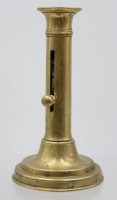 Auktion 363<br>Biedermeier-Schiebeleuchter um 1850, Messing, H-16,5 cm, D-9,5 cm