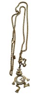Auktion 363 / Los 1013 <br>Halskette mit Anhänger "Froschkönig", vergoldet "Pierre Lang", Kette L-60 cm, Anhänger L-5,5 cm, 23,6 gr