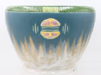 Auktion 363 / Los 9004 <br>gr. Art Deco  Blumenübertopf, Julius Dressler, Austria, um 1920, Rand geklebt, H-21 cm, D-29 cm