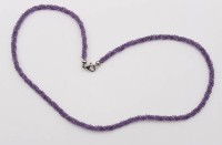 Auktion 363 / Los 1039 <br>Halskette, Harry Ivens, Amethyst, 925er Schließe, ca. L-45cm