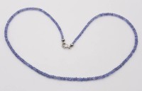 Auktion 363 / Los 1040 <br>Halskette, Tansanite, Harry Ivens, 925er Schließe, ca. L-45cm