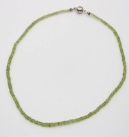 Auktion 363 / Los 1042 <br>Halskette, Peridot, Harry Ivens, 925er Magnet-Schließe, ca. L-44,5cm