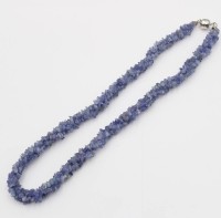 Auktion 363 / Los 1044 <br>Halskette, Tansanite, Harry Ivens, 925er Magnet-Schließe, ca. L-45,5cm