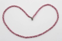 Auktion 363 / Los 1048 <br>Halskette, Pink Turmalin, Harry Ivens, 925er Schließe, ca. L-44cm