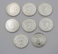 Auktion 363 / Los 6039 <br>7x Silbermedaillen, Berlin, zus. ca. 45gr.