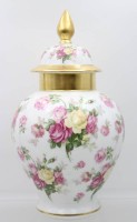 Auktion 363 / Los 8052 <br>Deckelvase, Schumann, florales Dekor, ca. H-30cm