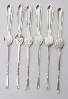 Auktion 363 / Los 11047 <br>6x Hummergabeln, F.I.B. &amp; CO, versilbert, ca. L-19,5cm