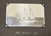 Auktion 363<br>Fotoalbum um 1930, Dänemark Reise der Jacht Glückauf, ca. 32 Fotos, tw. betitelt