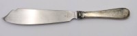 Auktion 363<br>Tortenmesser, Silbergriff, Dänemark 1934, L-27cm, Druckstelle am Griff