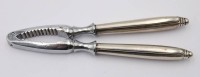 Auktion 363<br>Nussknacker, 830er Silbergriffe, älter, ca. L-16,5cm