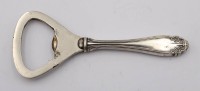 Auktion 363<br>kl. Flaschenöffner, Silbergriff, 1954, Altersspuren, L-9,2cm