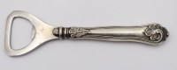 Auktion 363<br>Flaschenöffner, Silbergriff, Dänemark 1948, L-13,5cm