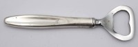 Auktion 363<br>Flaschenöffner, Silbergriff, wohl Dänemark, älter, L-13cm