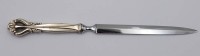 Auktion 363<br>Brieföffner, Silbergriff, Dänemark, älter, L-21,5cm