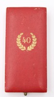 Auktion 363<br>Etui  Treue -Dienst 40 Jahre  .