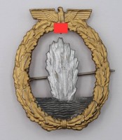 Auktion 363<br>Kriegsabzeichen für Minensuch und U-Boot Jagd 2-WK.