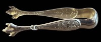 Auktion 363<br>Silber Zuckerzange mit Hühnerkrallen, L-11 cm, 20 gr