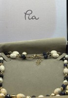 Auktion 363<br>2 reihige Halskette "Pia" bijou France, neu in OVP