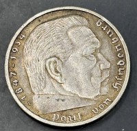 Auktion 363<br>5 Reichsmark 1938, Paul von Hindemith, Silber