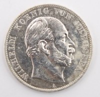 Auktion 363<br>5 Mark, Deutsches Reich, Wilhelm, König von Preussen, Silber